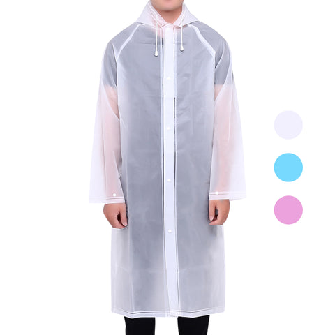 Ripstop Button-Down Rain Poncho (with Extendable Backpack Section)